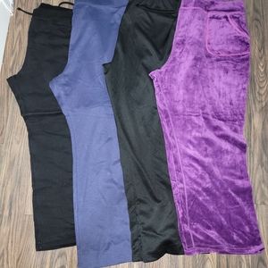 4 Sweat pants/leggings, various sizes, used but in excellent condition